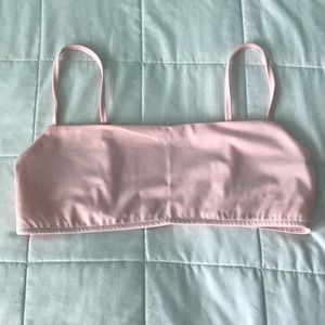 Simple pink bikini top